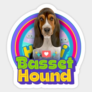 Basset Hound dog Sticker